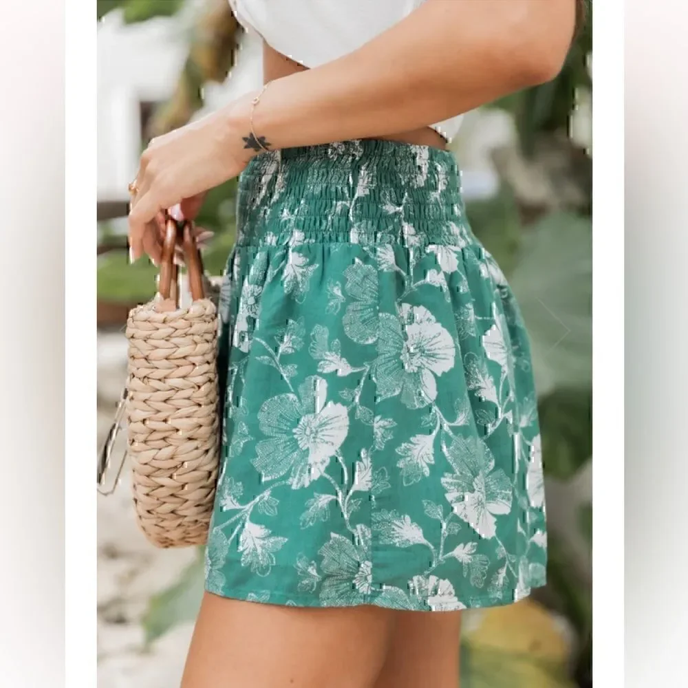 Pink Lily Boutique Smocked Shorts